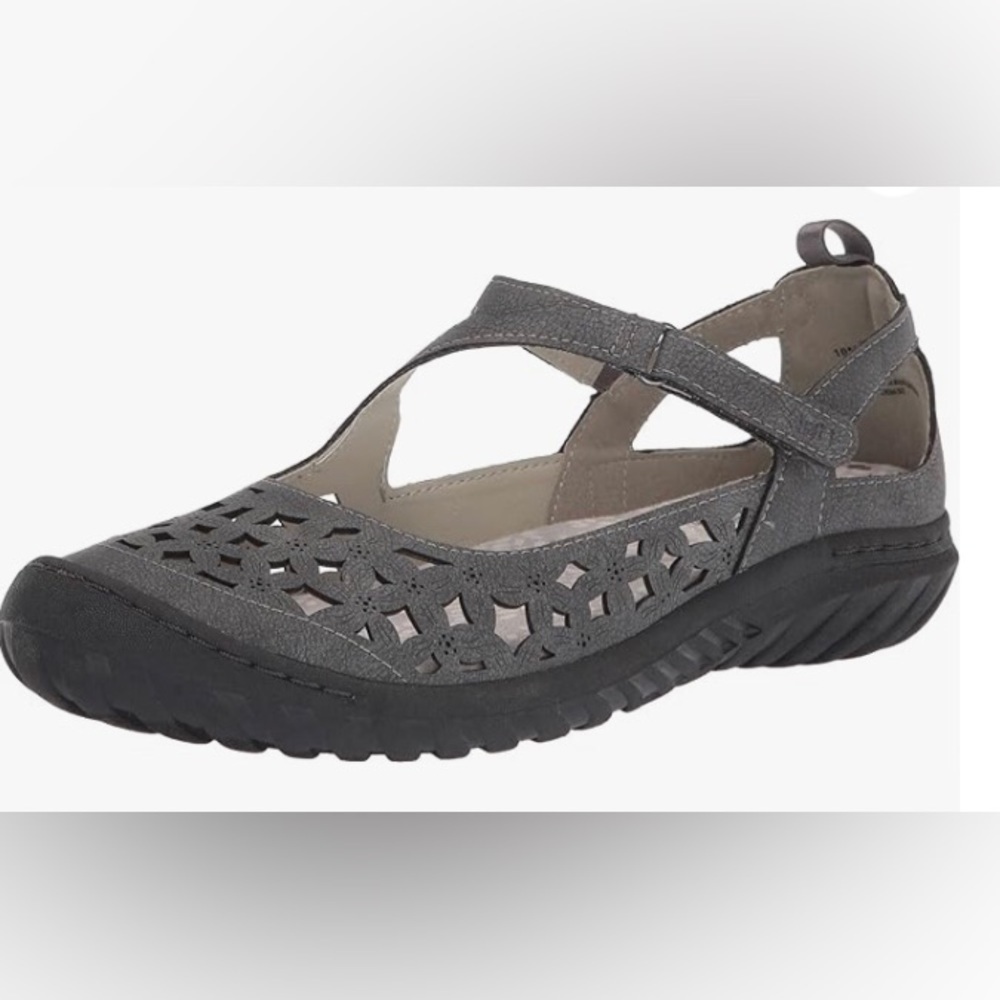 JBU Womens Bellerose Mary Jane Charcoal Shoes Size 9
